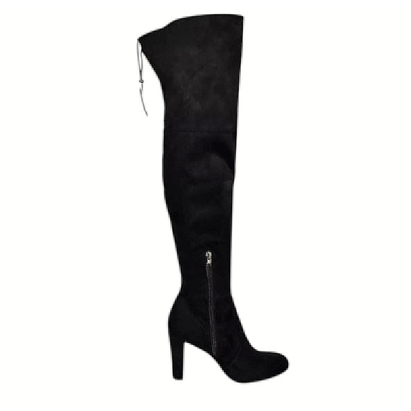 Sam Edelman Kent Over the Knee OTK Black Heeled Boots Women Sz 11 - Picture 3 of 8